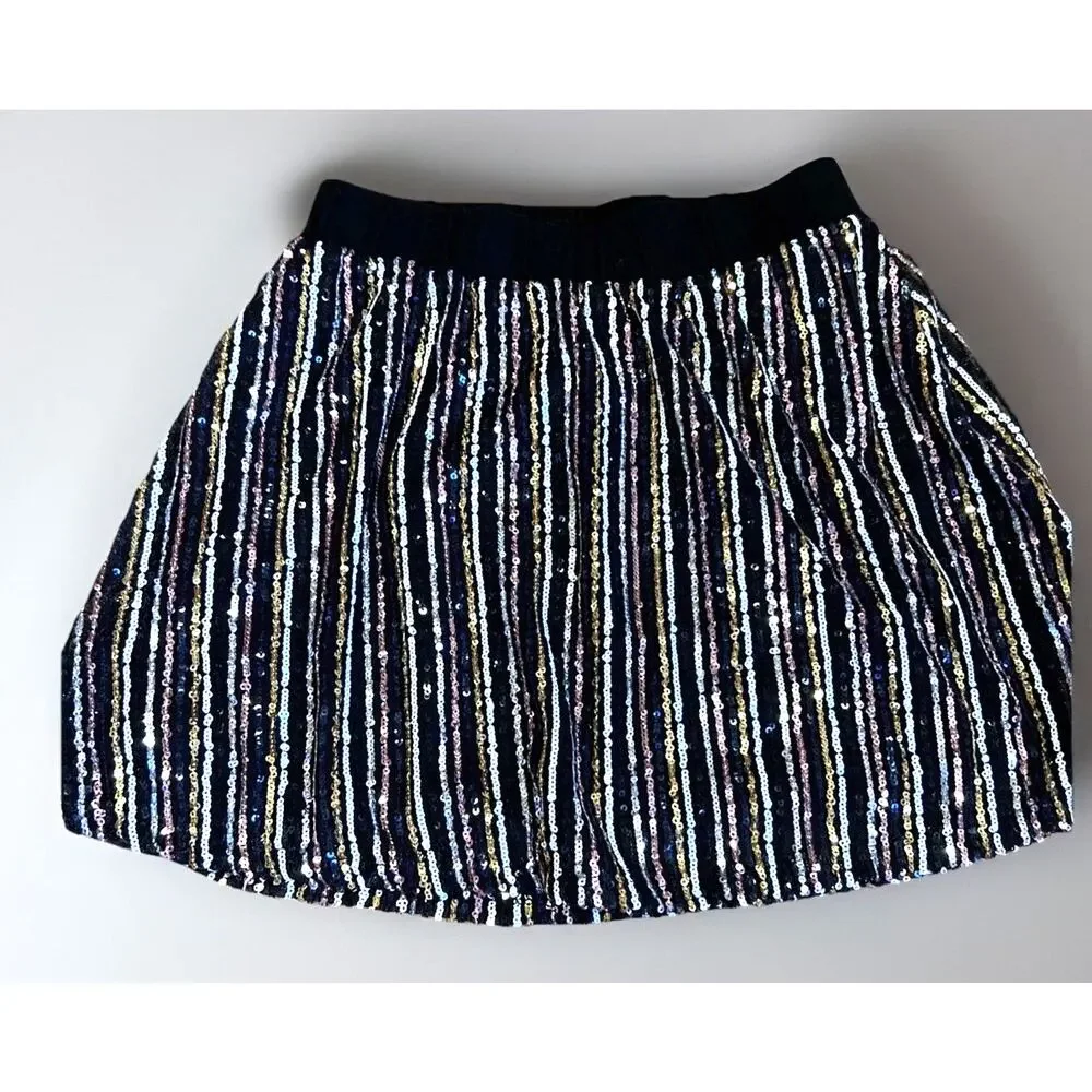 Art Class Sequin Top & Skirt Set Girls Top S 6/6X & Skirt XS (4/5) NWOT